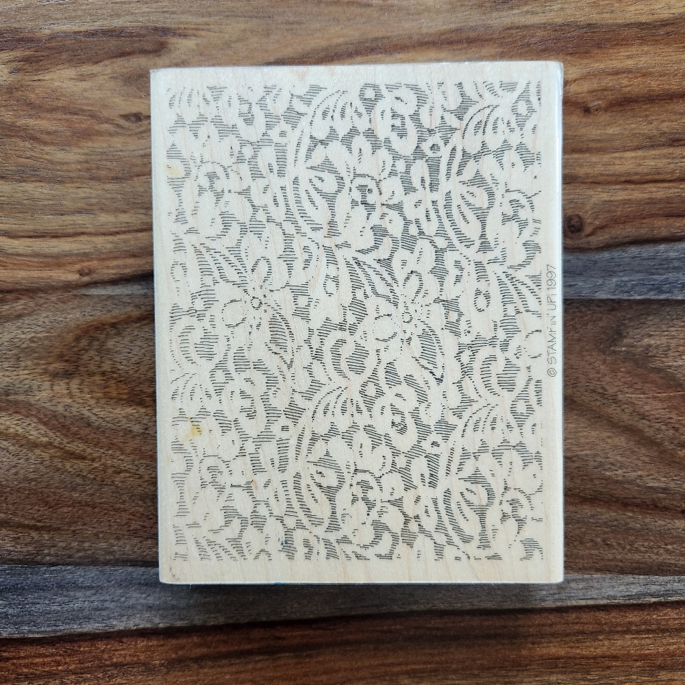 Stampin' Up Large Floral Stamp, Vintage, Craft Cardmaking Art, Beautiful